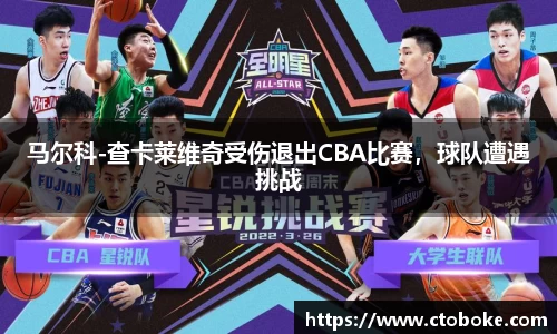 马尔科-查卡莱维奇受伤退出CBA比赛，球队遭遇挑战